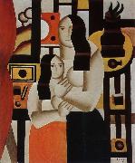 The woman indoor